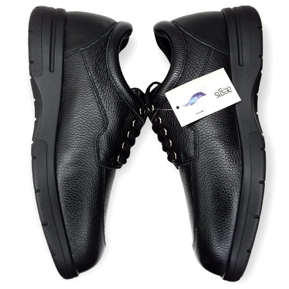 NWT Drew Walker II Oxford Shoes Size 10 4W Black Leather Orthopedic Dri-Lex main image 6